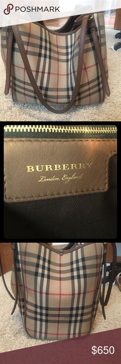 used burberry tote